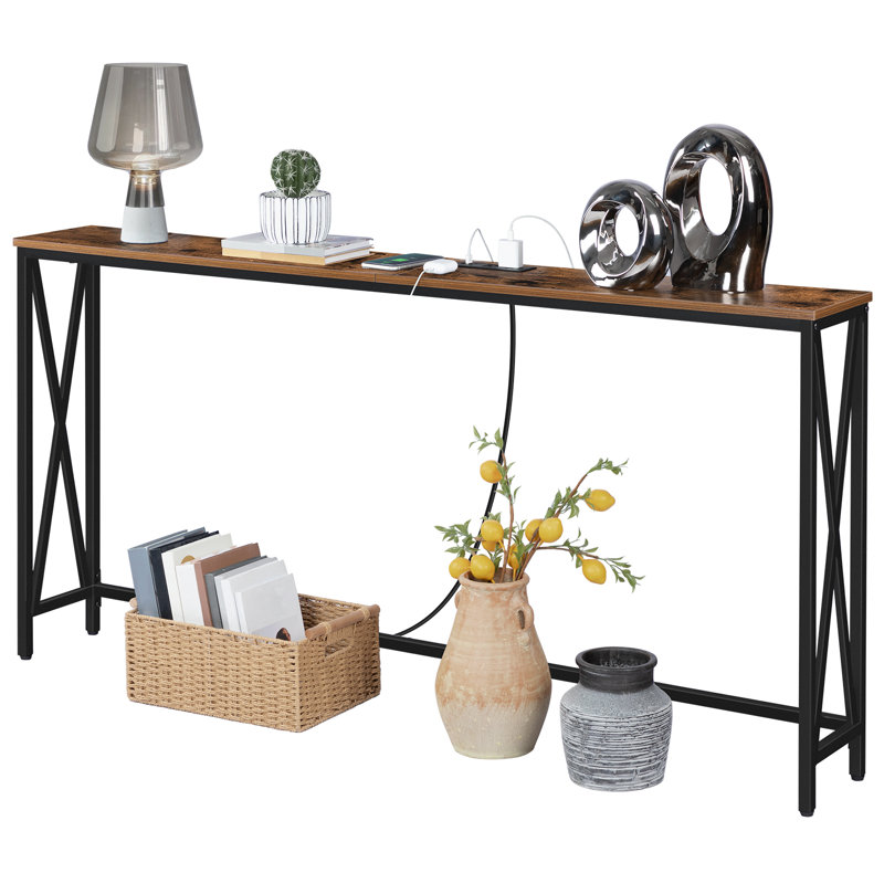 17 Stories Marushka Console Table with Power Outlet & Reviews Wayfair